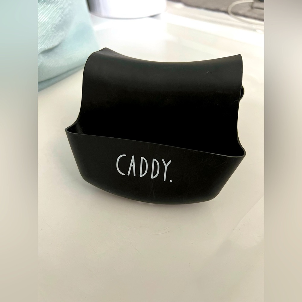 Rae Dunn Sponge Caddy. Black and white. Never used.